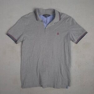 Brooks Brothers Mens Slim Fit Supima Cotton Polo Shirt Grey Size S